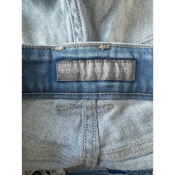 Rock & Republic Bonnaroo Light Wash Denim Shorts Size 2 - Picture 4 of 5